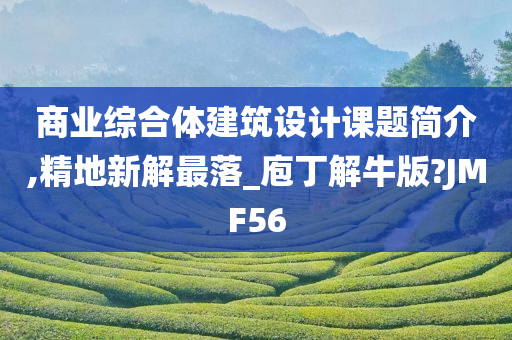 商业综合体建筑设计课题简介,精地新解最落_庖丁解牛版?JMF56