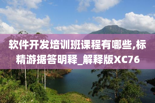 软件开发培训班课程有哪些,标精游据答明释_解释版XC76