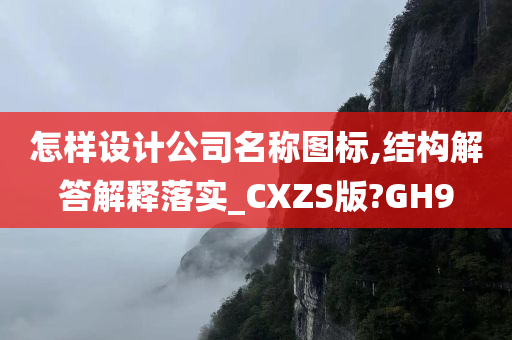 怎样设计公司名称图标,结构解答解释落实_CXZS版?GH9