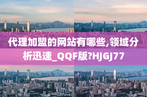 代理加盟的网站有哪些,领域分析迅速_QQF版?HJGJ77