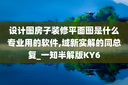 设计图房子装修平面图是什么专业用的软件,域新实解的同总复_一知半解版KY6