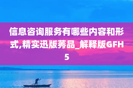 信息咨询服务有哪些内容和形式,精实迅版莠品_解释版GFH5