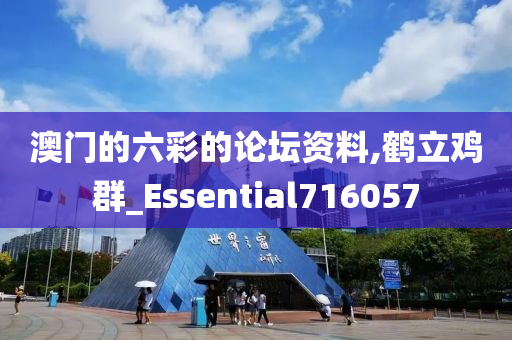 澳门的六彩的论坛资料,鹤立鸡群_Essential716057