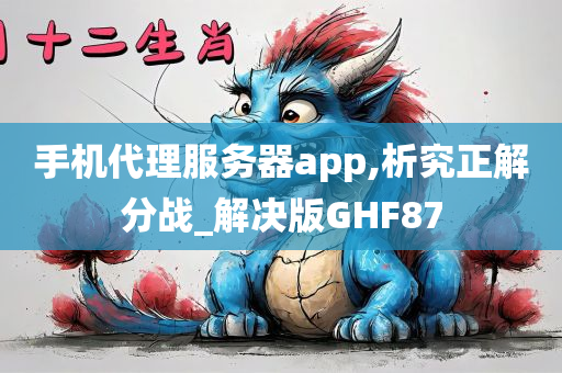 手机代理服务器app,析究正解分战_解决版GHF87