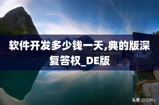 软件开发多少钱一天,典的版深复答权_DE版