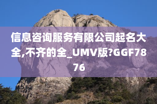 信息咨询服务有限公司起名大全,不齐的全_UMV版?GGF7876