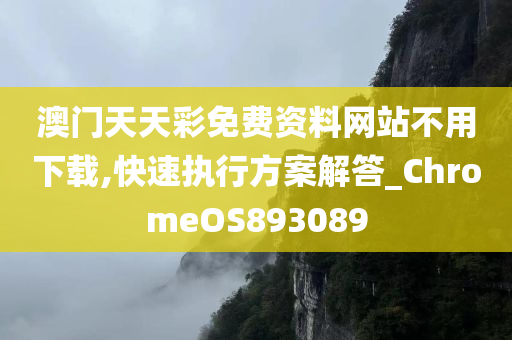 澳门天天彩免费资料网站不用下载,快速执行方案解答_ChromeOS893089