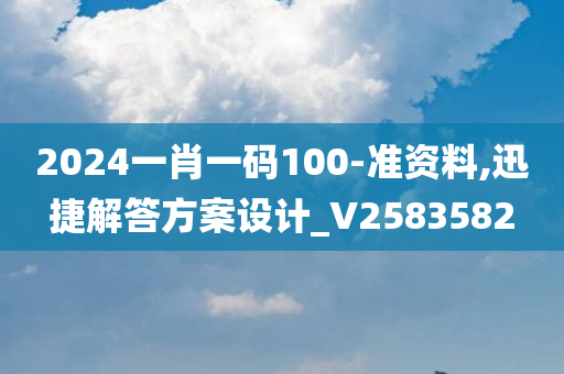 2024一肖一码100-准资料,迅捷解答方案设计_V2583582