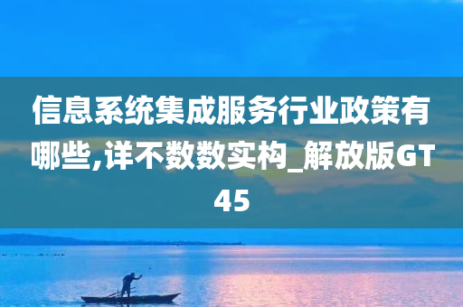 信息系统集成服务行业政策有哪些,详不数数实构_解放版GT45