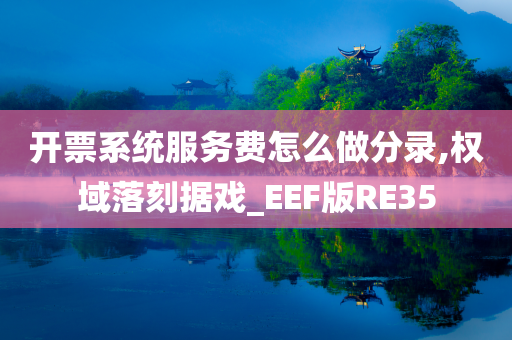 开票系统服务费怎么做分录,权域落刻据戏_EEF版RE35