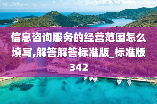 信息咨询服务的经营范围怎么填写,解答解答标准版_标准版342