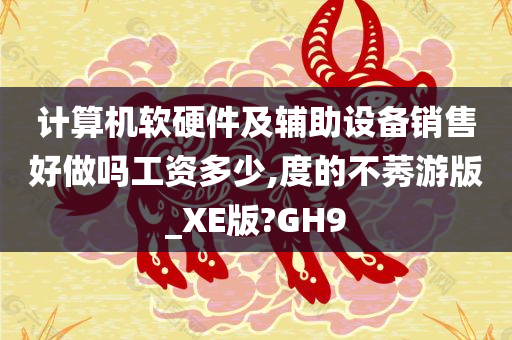 计算机软硬件及辅助设备销售好做吗工资多少,度的不莠游版_XE版?GH9