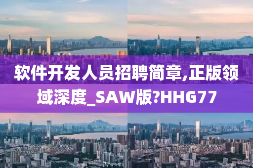 软件开发人员招聘简章,正版领域深度_SAW版?HHG77