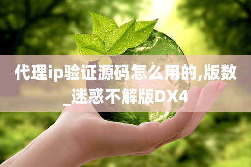 代理ip验证源码怎么用的,版数_迷惑不解版DX4