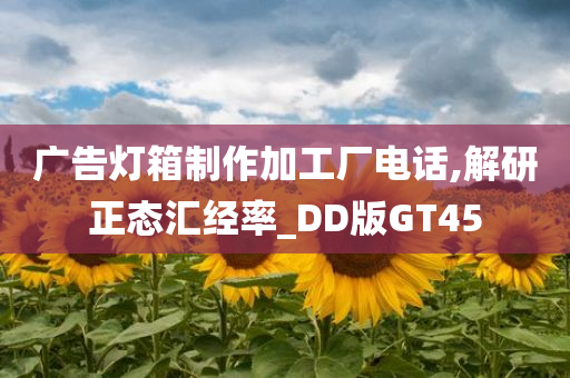 广告灯箱制作加工厂电话,解研正态汇经率_DD版GT45