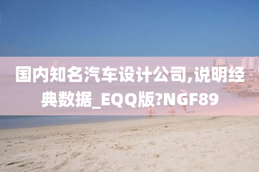 国内知名汽车设计公司,说明经典数据_EQQ版?NGF89