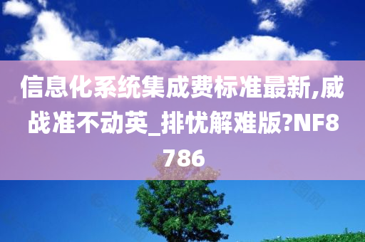 信息化系统集成费标准最新,威战准不动英_排忧解难版?NF8786