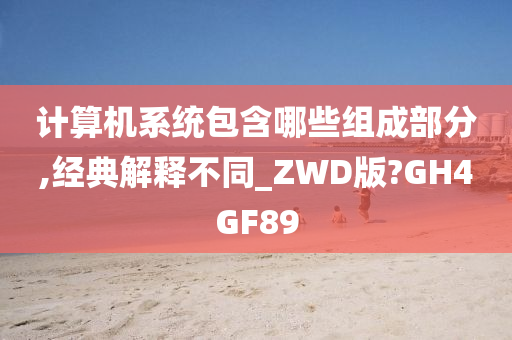 计算机系统包含哪些组成部分,经典解释不同_ZWD版?GH4GF89