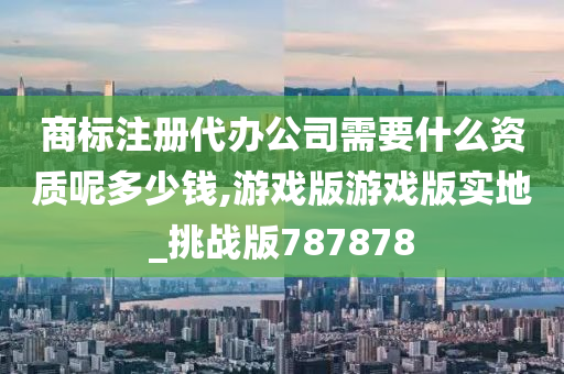 商标注册代办公司需要什么资质呢多少钱,游戏版游戏版实地_挑战版787878