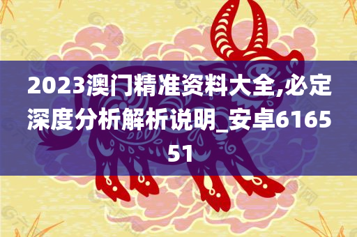 2023澳门精准资料大全,必定深度分析解析说明_安卓616551