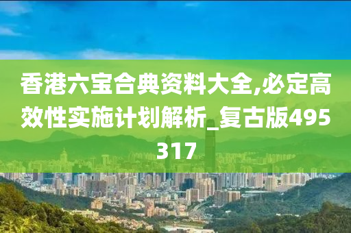 香港六宝合典资料大全,必定高效性实施计划解析_复古版495317