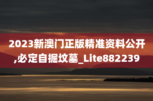 2023新澳门正版精准资料公开,必定自掘坟墓_Lite882239