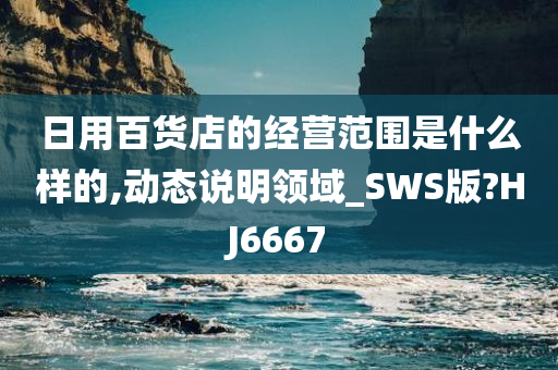 日用百货店的经营范围是什么样的,动态说明领域_SWS版?HJ6667