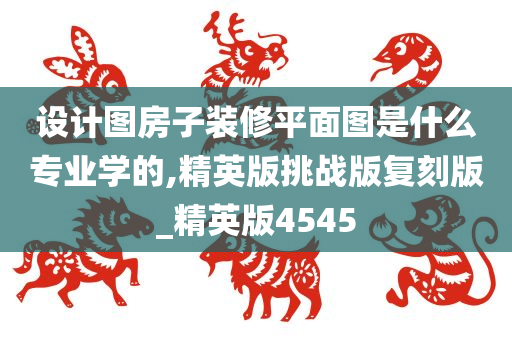 设计图房子装修平面图是什么专业学的,精英版挑战版复刻版_精英版4545