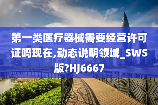 第一类医疗器械需要经营许可证吗现在,动态说明领域_SWS版?HJ6667