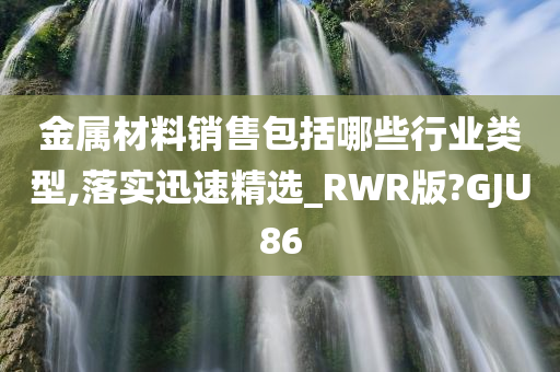 金属材料销售包括哪些行业类型,落实迅速精选_RWR版?GJU86