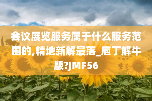 会议展览服务属于什么服务范围的,精地新解最落_庖丁解牛版?JMF56