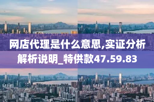 网店代理是什么意思,实证分析解析说明_特供款47.59.83