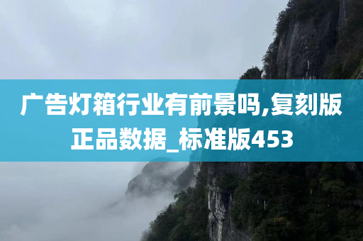 广告灯箱行业有前景吗,复刻版正品数据_标准版453