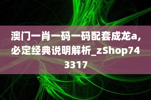 澳门一肖一码一码配套成龙a,必定经典说明解析_zShop743317