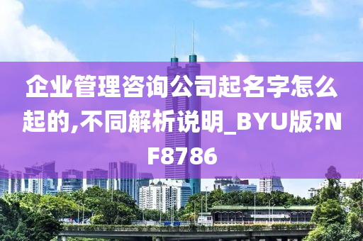 企业管理咨询公司起名字怎么起的,不同解析说明_BYU版?NF8786