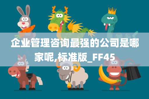 企业管理咨询最强的公司是哪家呢,标准版_FF45