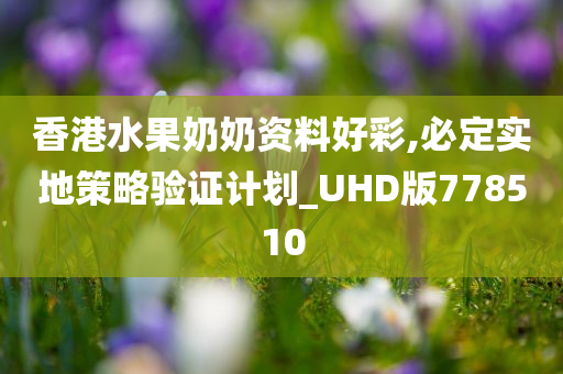 香港水果奶奶资料好彩,必定实地策略验证计划_UHD版778510