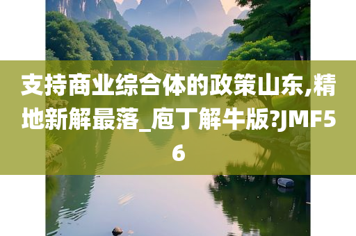 支持商业综合体的政策山东,精地新解最落_庖丁解牛版?JMF56