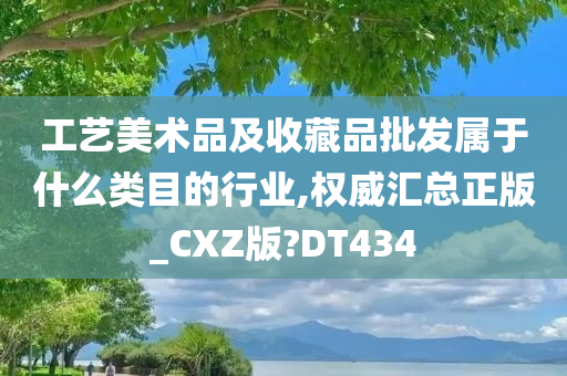 工艺美术品及收藏品批发属于什么类目的行业,权威汇总正版_CXZ版?DT434