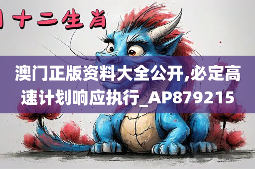 澳门正版资料大全公开,必定高速计划响应执行_AP879215