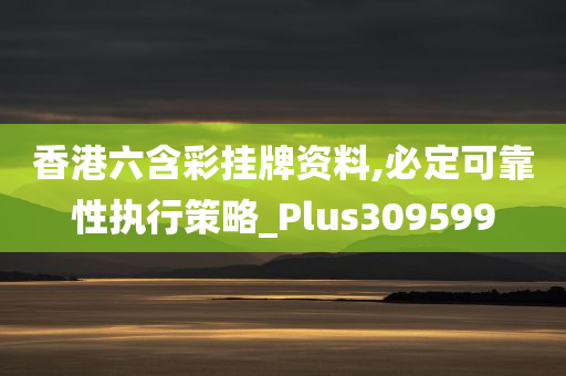 香港六含彩挂牌资料,必定可靠性执行策略_Plus309599