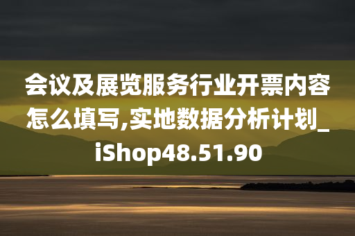 会议及展览服务行业开票内容怎么填写,实地数据分析计划_iShop48.51.90