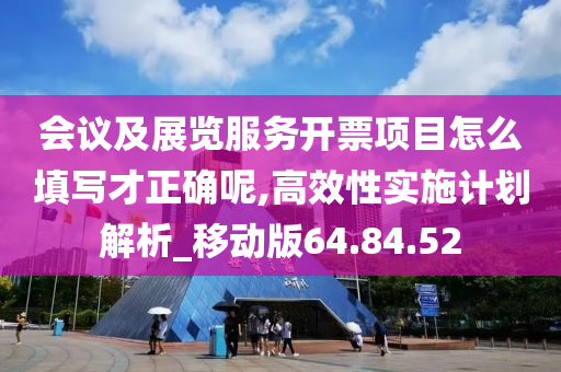 会议及展览服务开票项目怎么填写才正确呢,高效性实施计划解析_移动版64.84.52