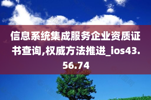 信息系统集成服务企业资质证书查询,权威方法推进_ios43.56.74