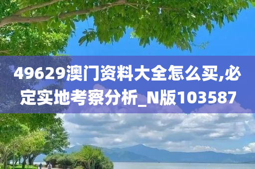 49629澳门资料大全怎么买,必定实地考察分析_N版103587