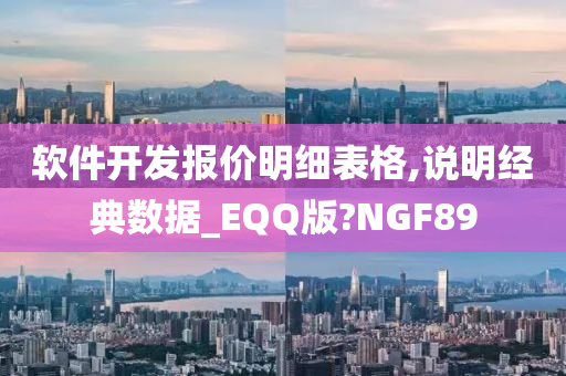 软件开发报价明细表格,说明经典数据_EQQ版?NGF89