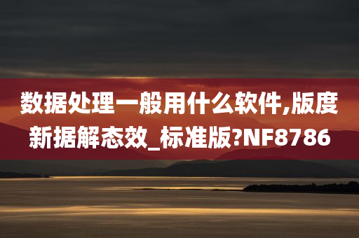 数据处理一般用什么软件,版度新据解态效_标准版?NF8786