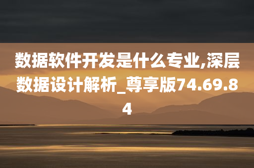 数据软件开发是什么专业,深层数据设计解析_尊享版74.69.84