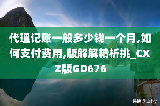 代理记账一般多少钱一个月,如何支付费用,版解解精析挑_CXZ版GD676