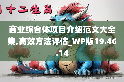 商业综合体项目介绍范文大全集,高效方法评估_WP版19.46.14